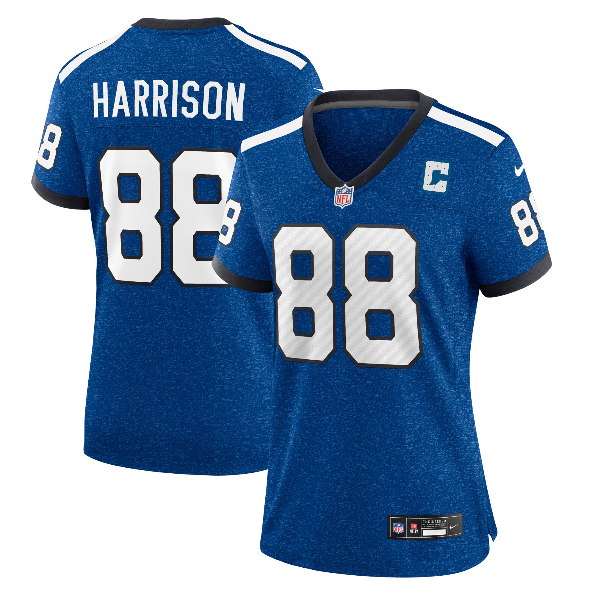 Marvin Harrison Indianapolis Colts Women's Indiana Nights Alternate Game Jersey - Royal