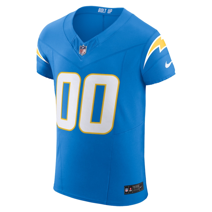 Mens Los Angeles Chargers Powder Blue Vapor F.U.S.E. Elite Custom Jersey