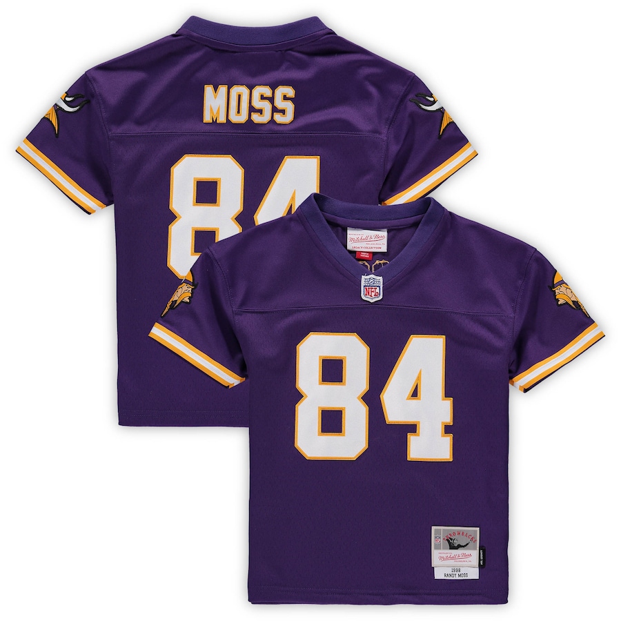Preschool Minnesota Vikings Randy Moss Purple 1998 Retired Legacy Jersey