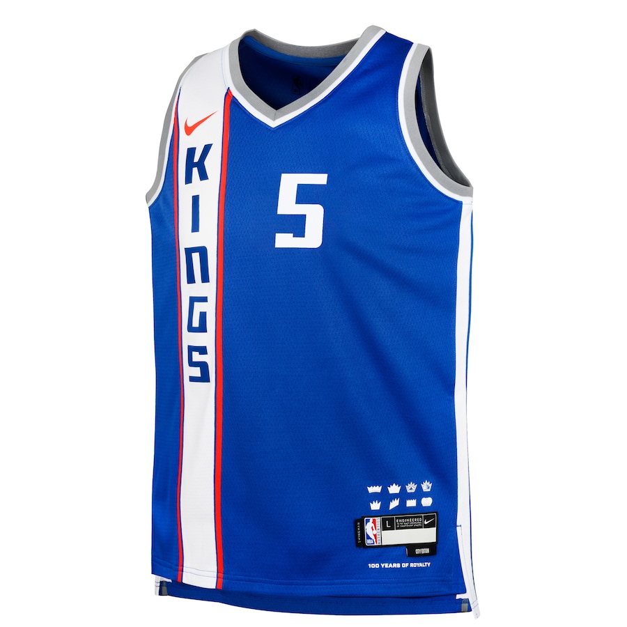 Youth Sacramento Kings De'Aaron Fox Nike Blue Swingman Replica Jersey - City Edition