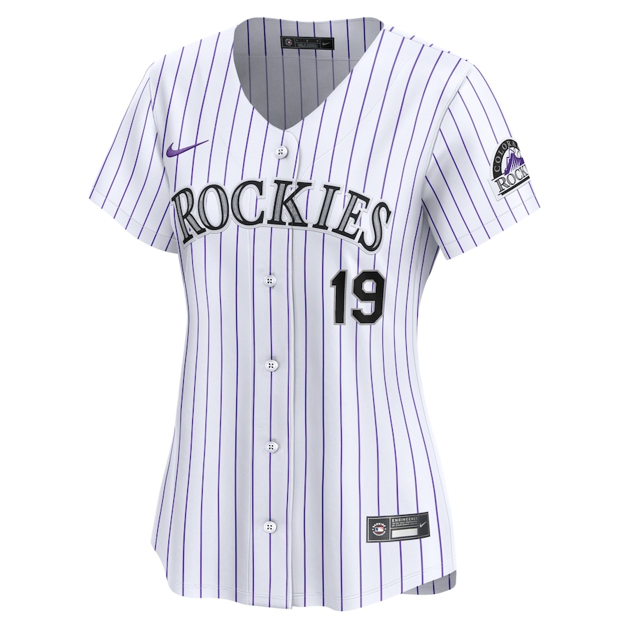 Women's Colorado Rockies Charlie Blackmon White Home Limited Player Jersey
