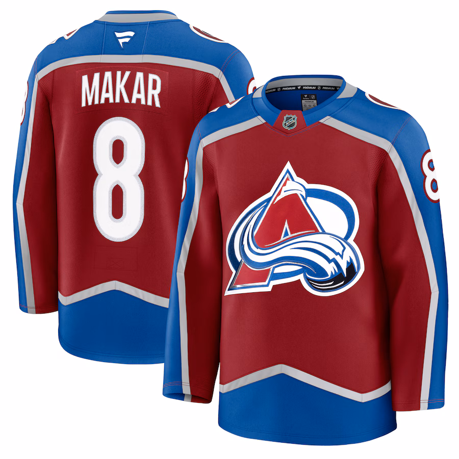 Cale Makar Colorado Avalanche Fanatics Home Premium Jersey - Burgundy