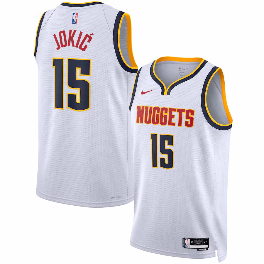 Nikola Jokic Denver Nuggets Nike Unisex Swingman Jersey - Association Edition - White