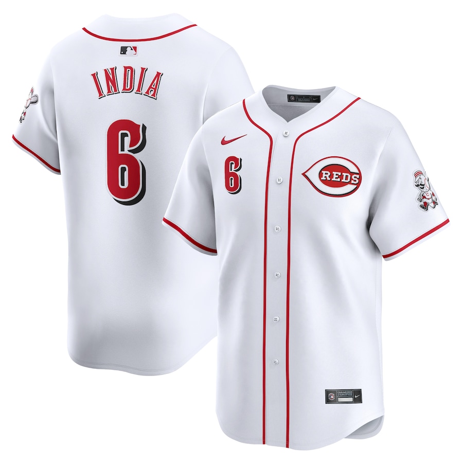 Men's Cincinnati Reds Jonathan India White Home Limited Player Jersey