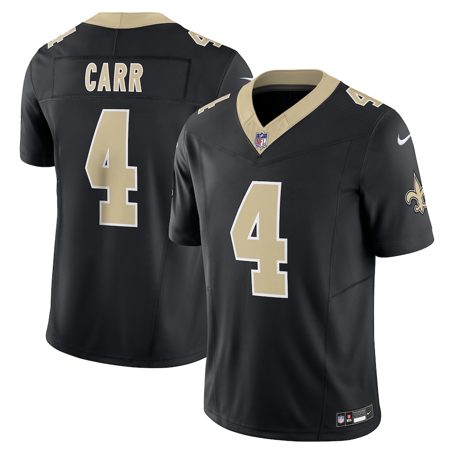 Mens New Orleans Saints Derek Carr Black Vapor F.U.S.E. Limited Jersey
