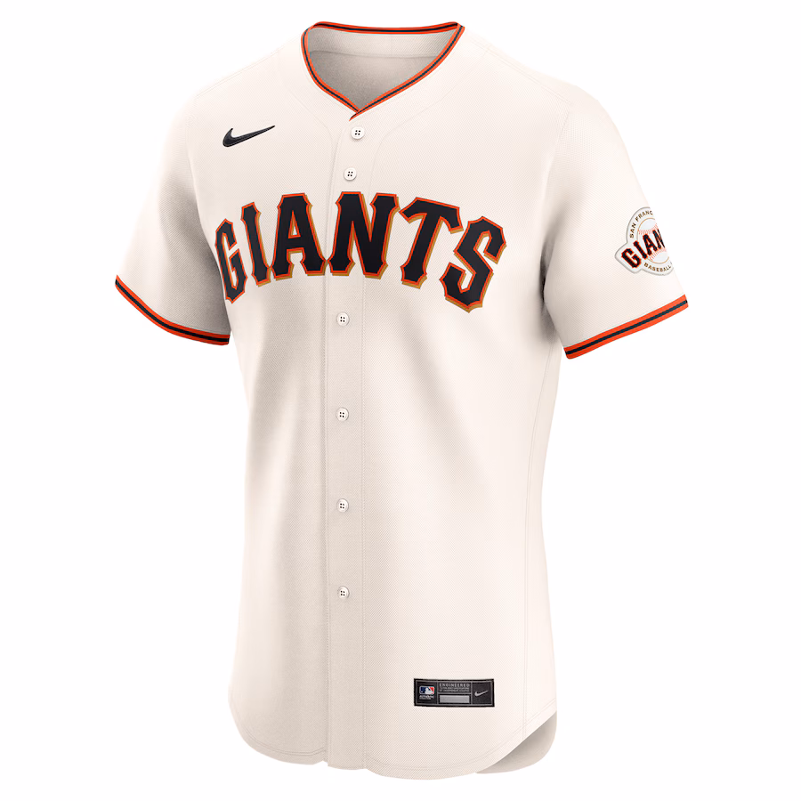 Youth San Francisco Giants Nike Cream Home Elite Pick-A-Player Retired Roster Jersey