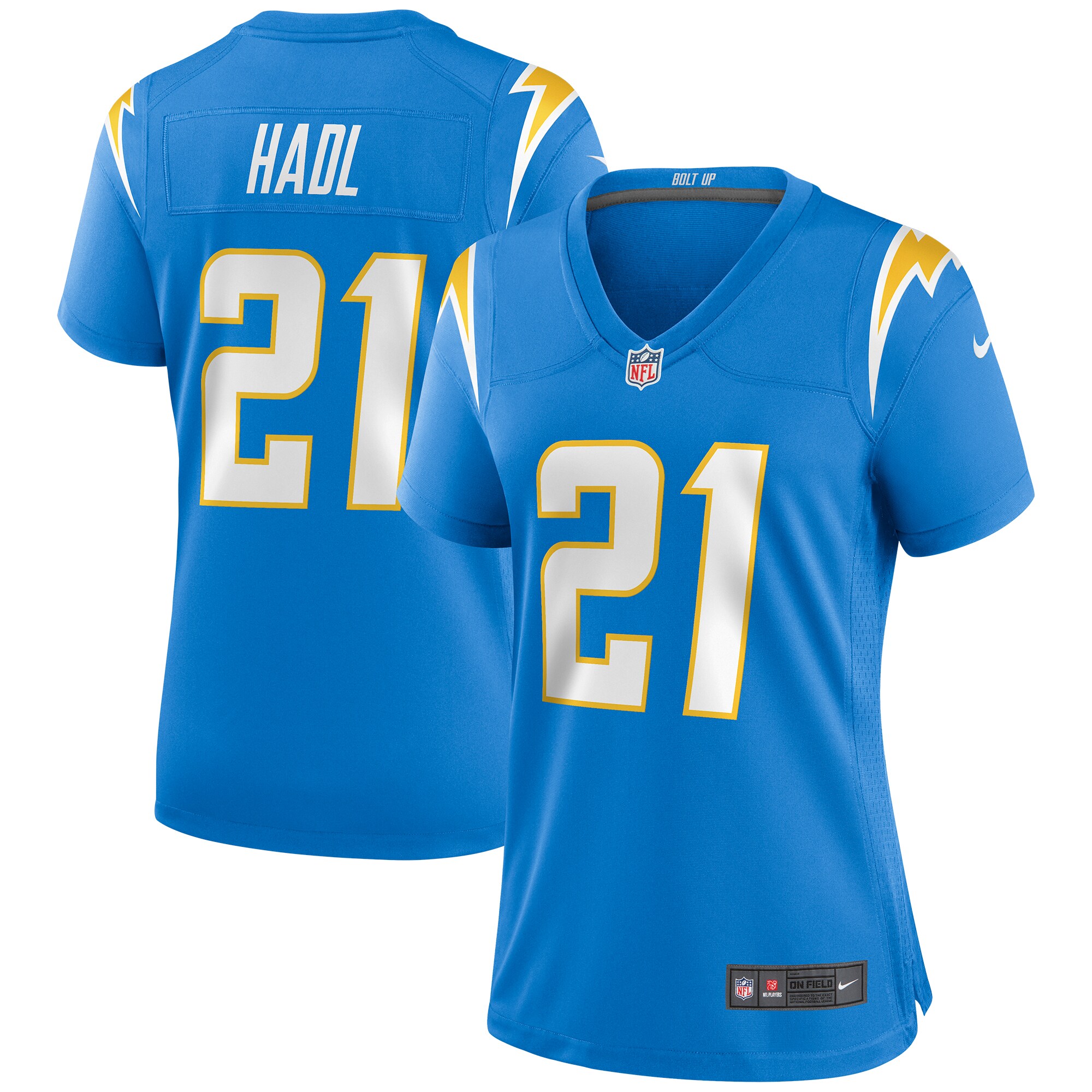 John Hadl Los Angeles Chargers Women's Game Retired Player Jersey - Powder Blue