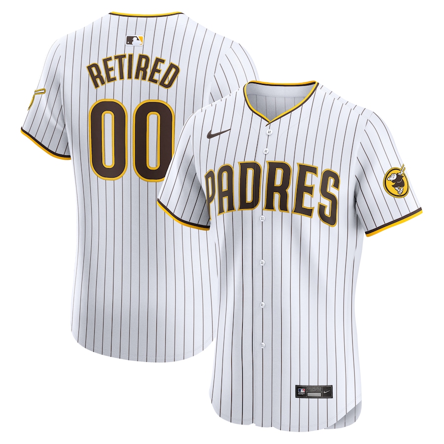 Men's San Diego Padres White Home Elite Pick-A-Player Retired Roster Jersey