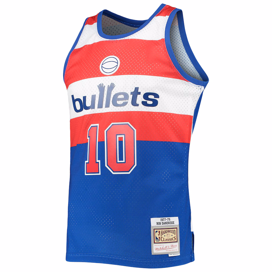 Men's Washington Bullets Bob Dandridge Mitchell & Ness Blue Hardwood Classics Swingman Jersey