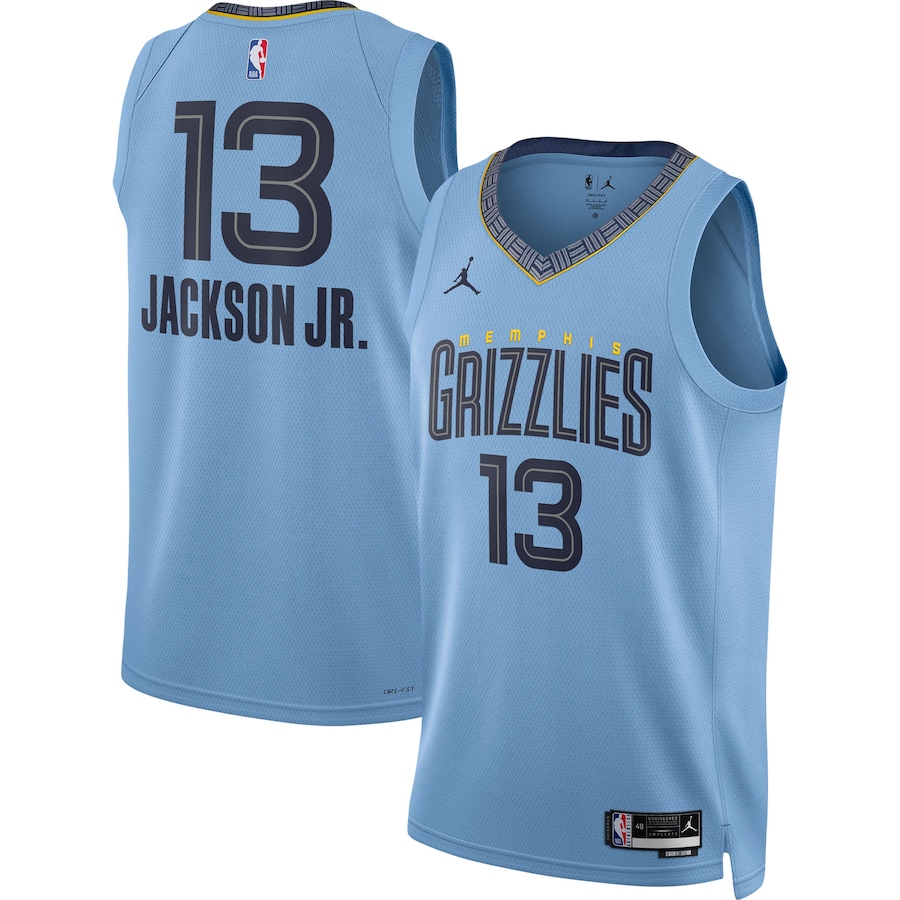 Unisex Memphis Grizzlies Jaren Jackson Jr. Jordan Brand Light Blue Jersey