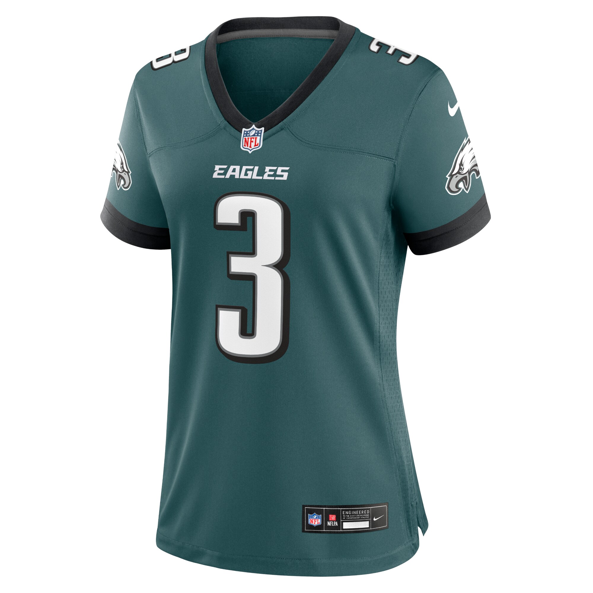 Nolan Smith Philadelphia Eagles Women's Team Game Jersey - Midnight Green