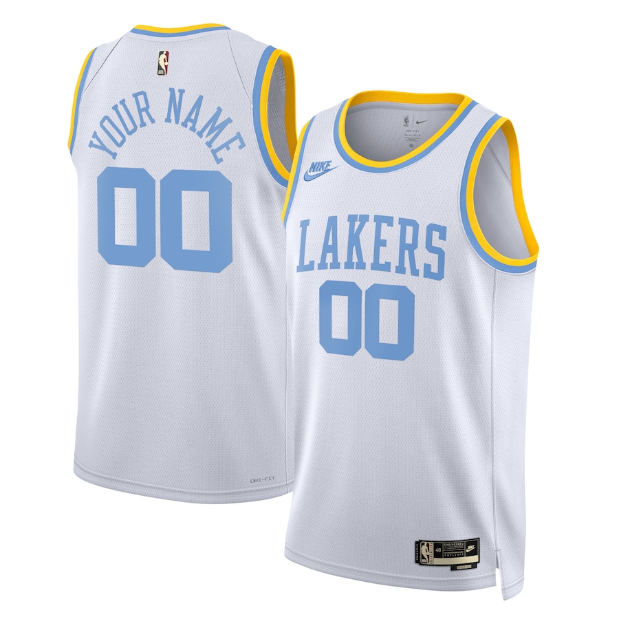 Unisex NBA Los Angeles Lakers White 2022/23 Custom Swingman Jersey - Classic Edition