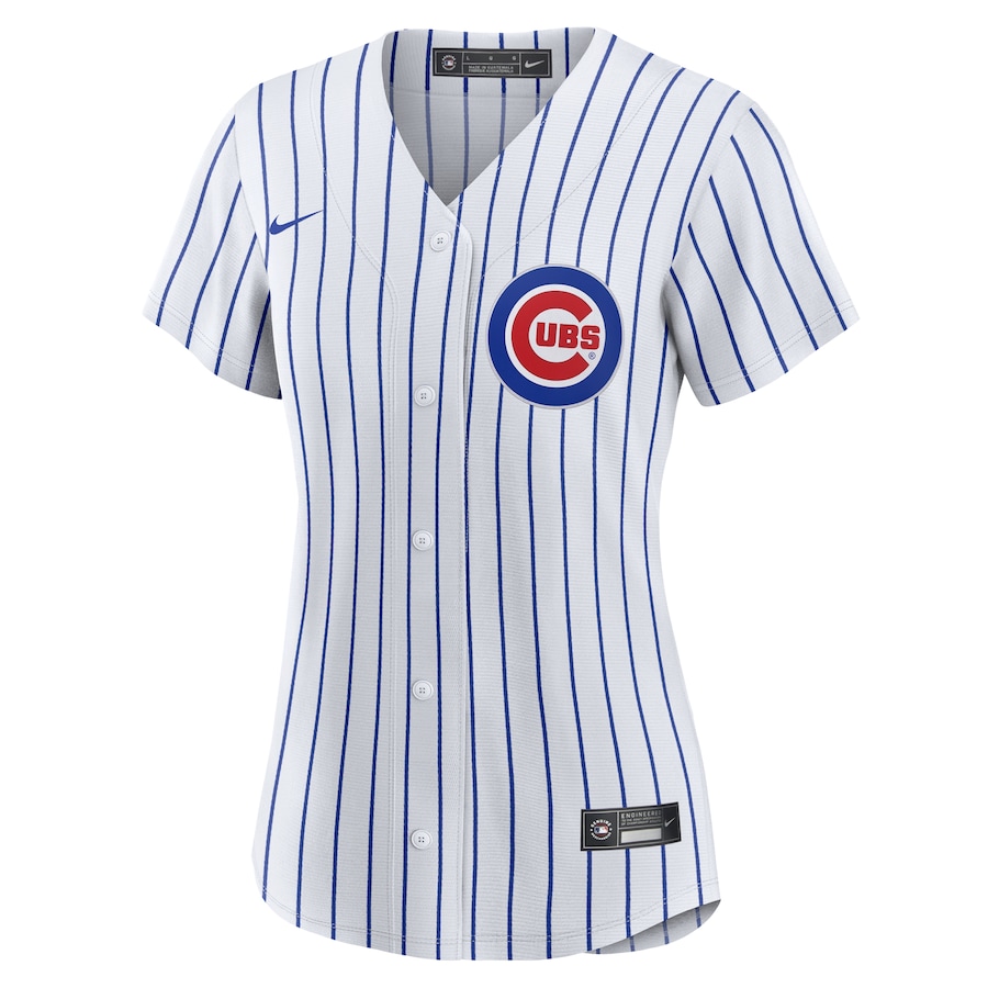Women's Chicago Cubs Dansby Swanson White/Royal Home Replica Player Jersey