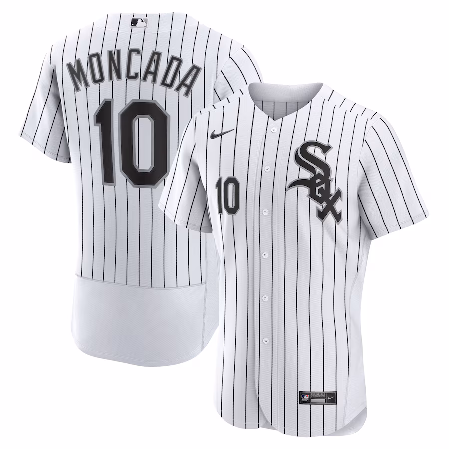 Youth Chicago White Sox Yoan Moncada Nike White Home Authentic Player Jersey