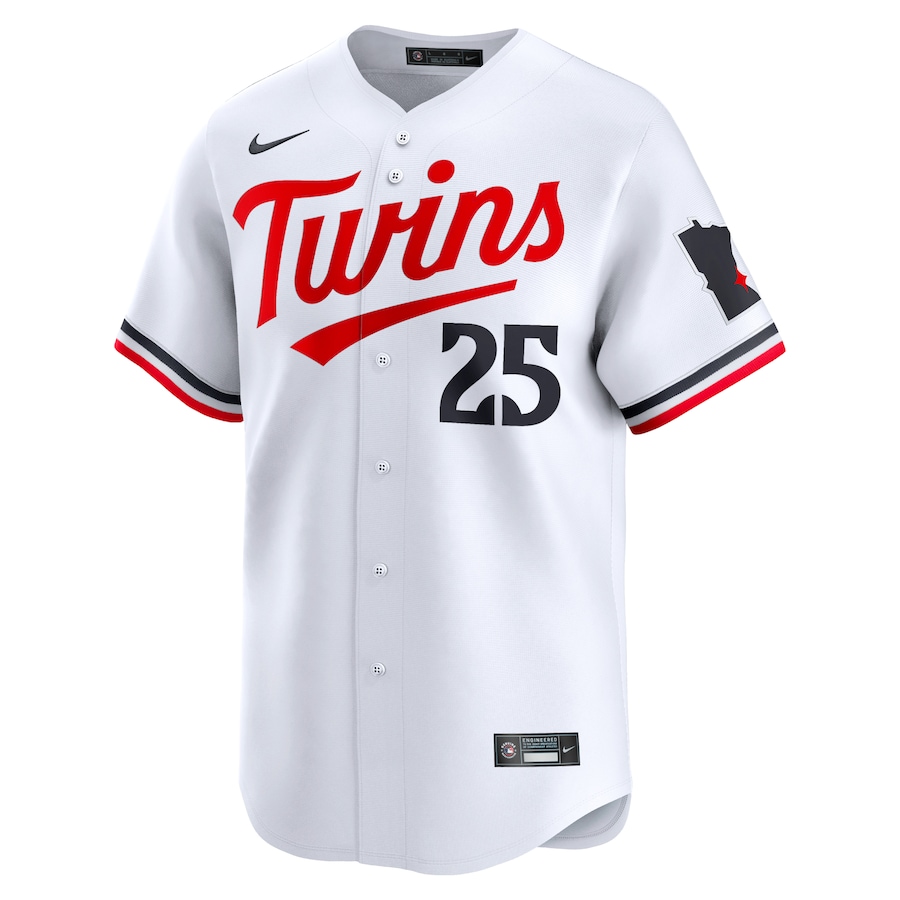 Youth Minnesota Twins Byron Buxton Nike White Home Limited Player Jersey