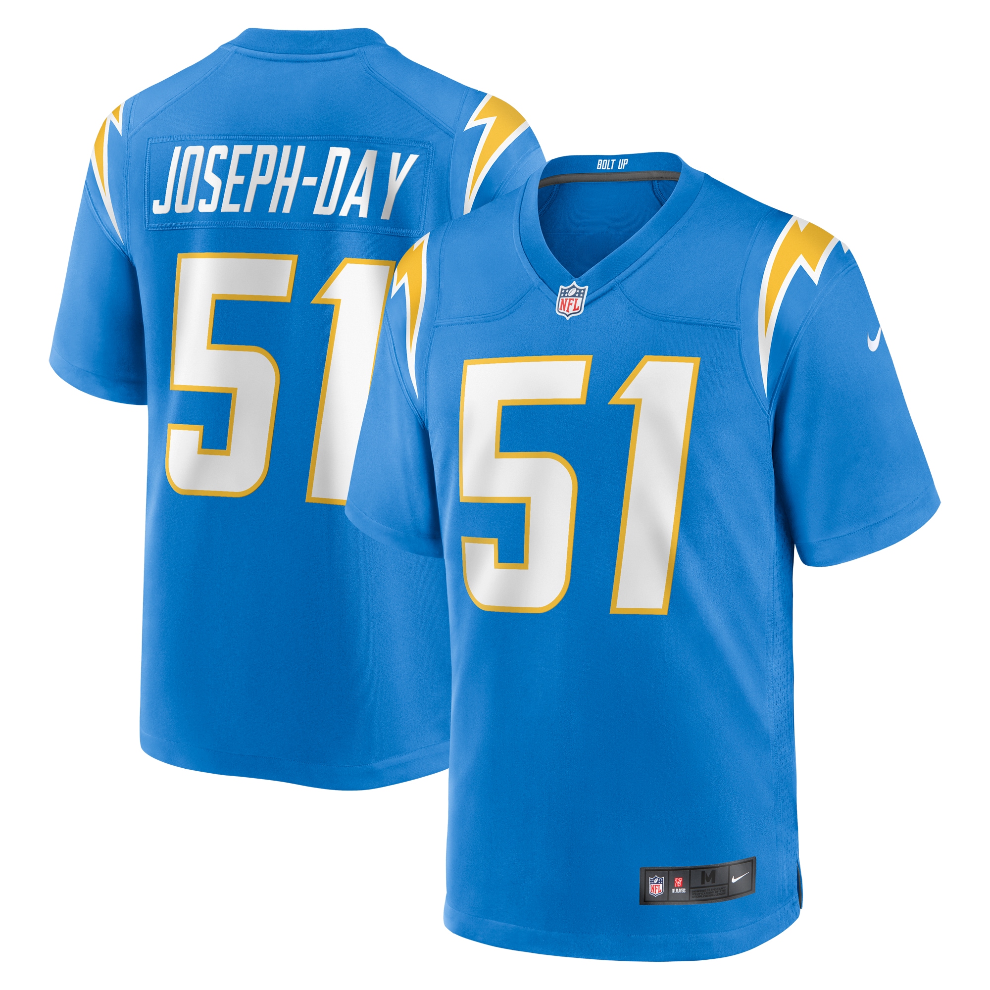 Sebastian Joseph-Day Los Angeles Chargers Game Player Jersey - Powder Blue
