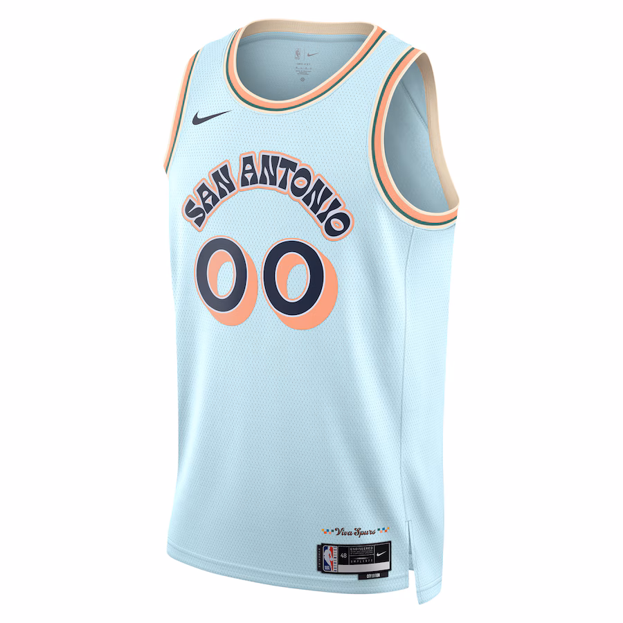 San Antonio Spurs Nike Unisex 2024/25 Custom Swingman Jersey - City Edition - Light Blue