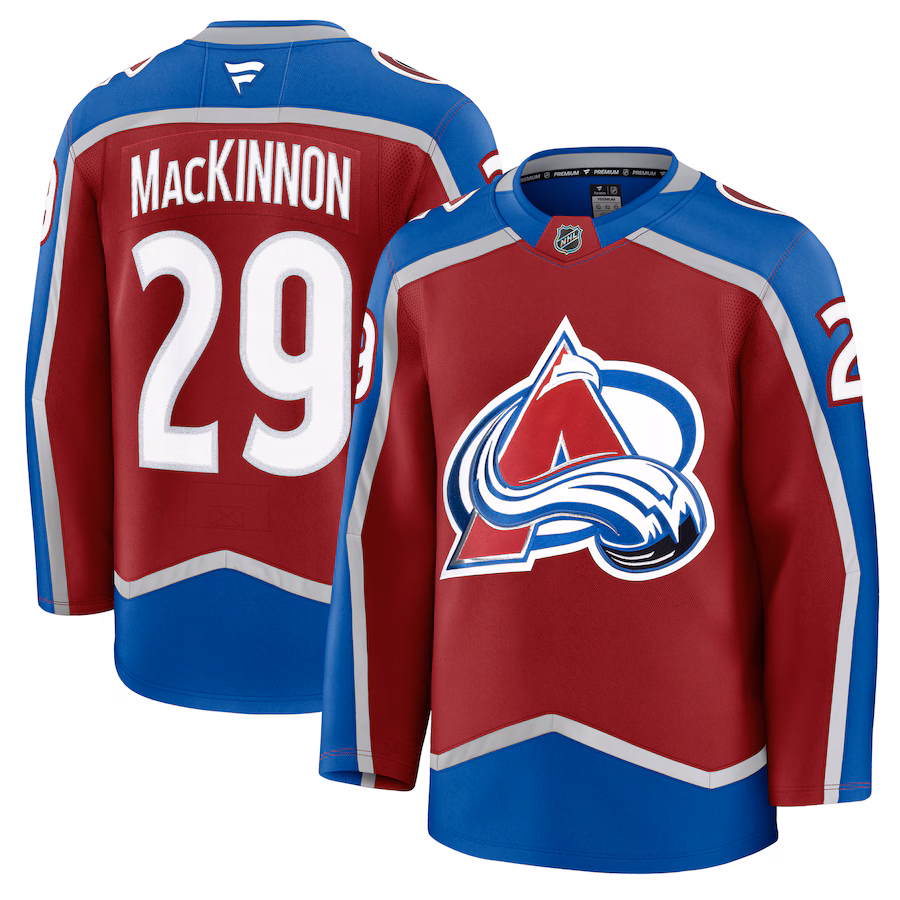 Nathan MacKinnon Colorado Avalanche Fanatics Home Premium Jersey - Burgundy
