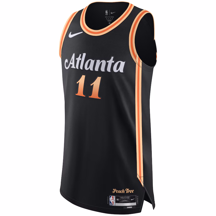 Men's Atlanta Hawks Trae Young Nike Black 2022/23 Authentic Jersey - City Edition