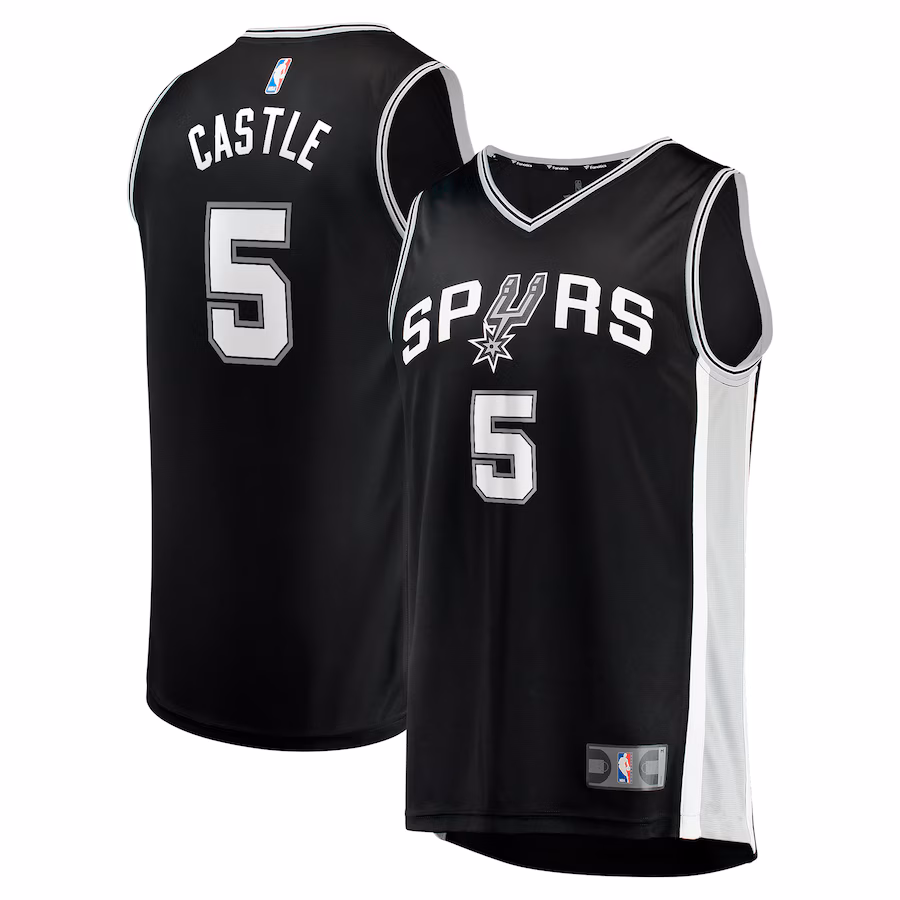 Stephon Castle San Antonio Spurs Fanatics 2024 NBA Draft Fast Break Player Jersey - Icon Edition - Black