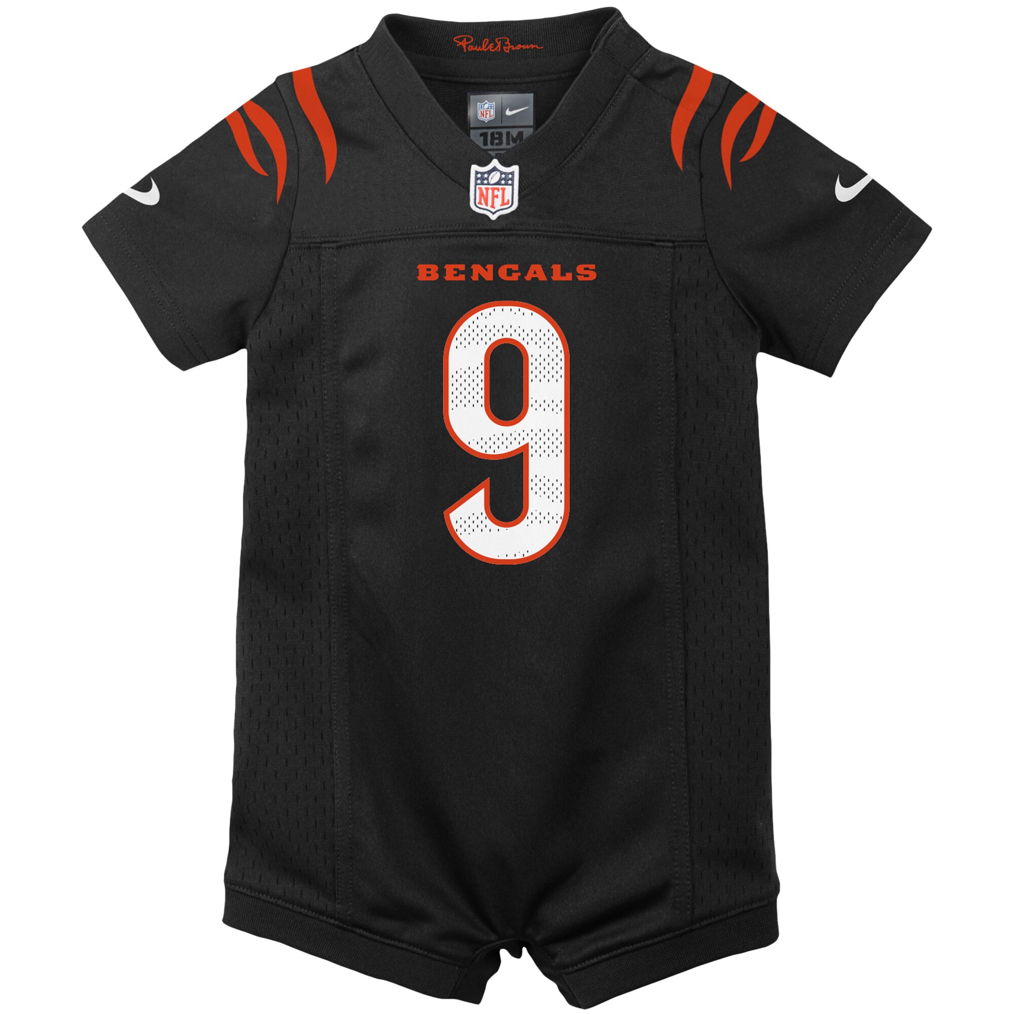 Joe Burrow Cincinnati Bengals Newborn & Infant Game Romper Jersey - Black