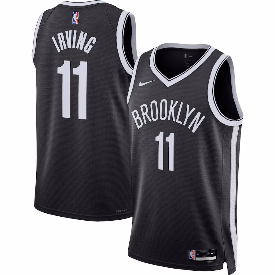 Unisex Brooklyn Nets Kyrie Irving Nike Black Swingman Jersey - Icon Edition