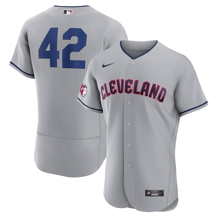 Men's Cleveland Guardians Gray 2023 Jackie Robinson Day Authentic Jersey