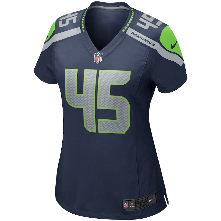 Kenny Easley 45 Seattle Seahawks Women Game Retired Jersey - College Navy
