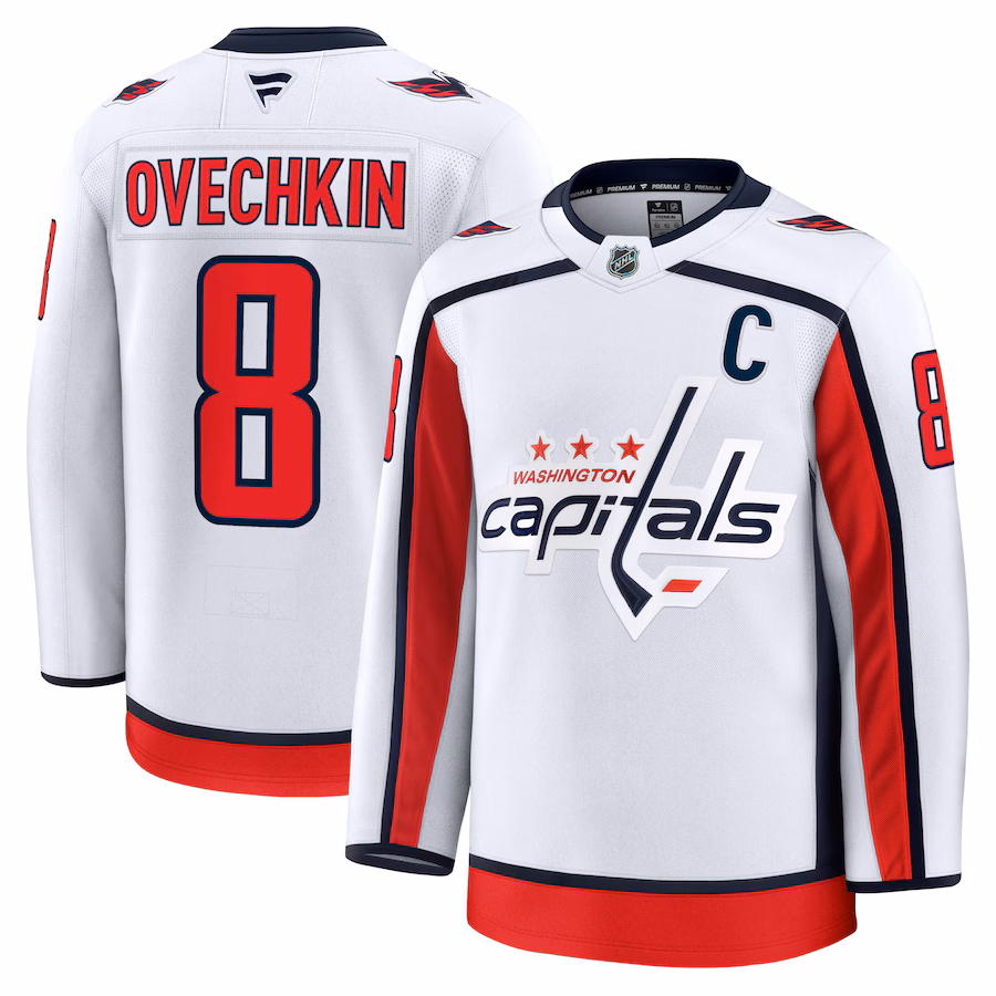 Alexander Ovechkin Washington Capitals Fanatics Away Premium Jersey - White