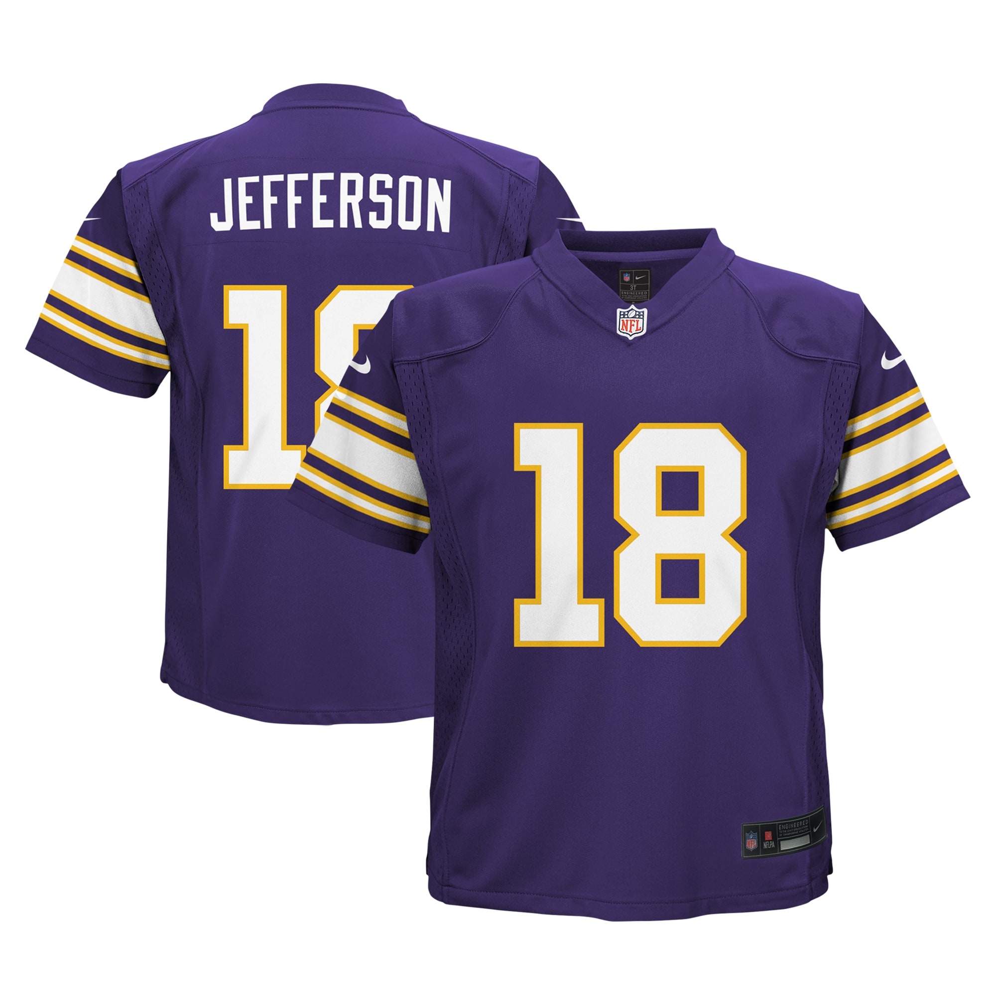 Justin Jefferson Minnesota Vikings Preschool Alternate Game Jersey - Purple
