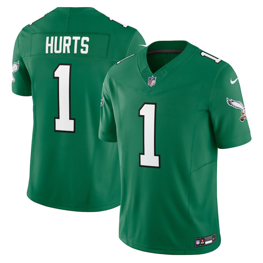 Mens Philadelphia Eagles Jalen Hurts Kelly Green Vapor F.U.S.E. Limited Jersey
