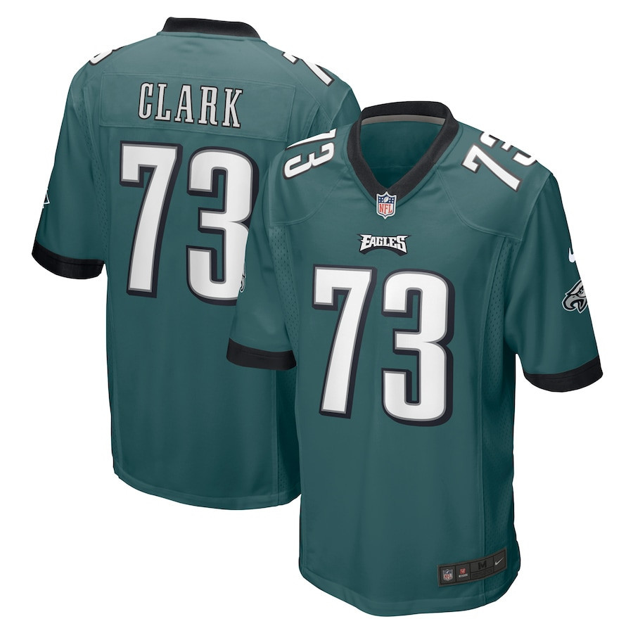 Le'Raven Clark 73 Philadelphia Eagles Game Men Jersey - Midnight Green