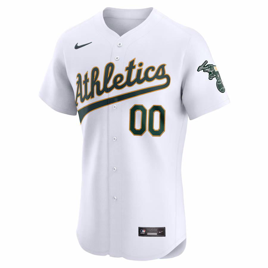 Men's Oakland Athletics Nike White Home Elite Pick-A-Player Retired Roster Jersey