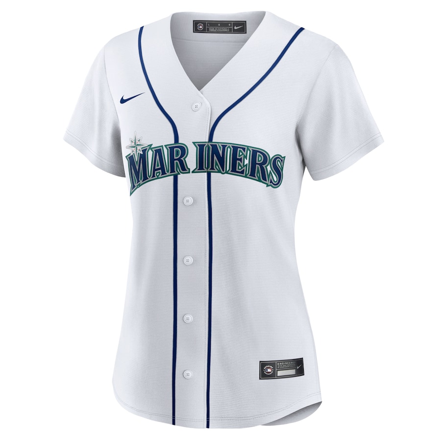 Women's Seattle Mariners Julio Rodriguez White Home Replica Player Jersey