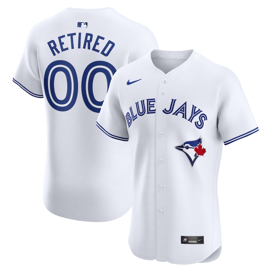 Men's Toronto Blue Jays White Home Elite Pick-A-Player Retired Roster Jersey