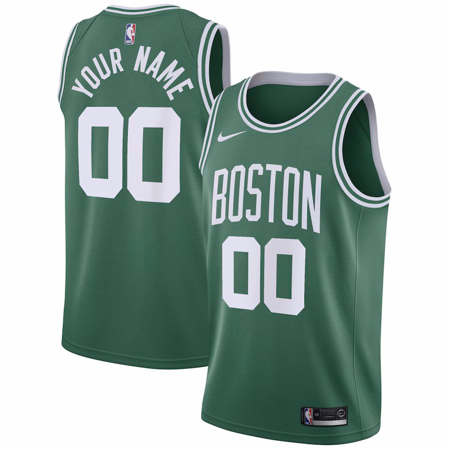 Men's Boston Celtics Nike Kelly Green 2020/21 Swingman Custom Jersey - Icon Edition