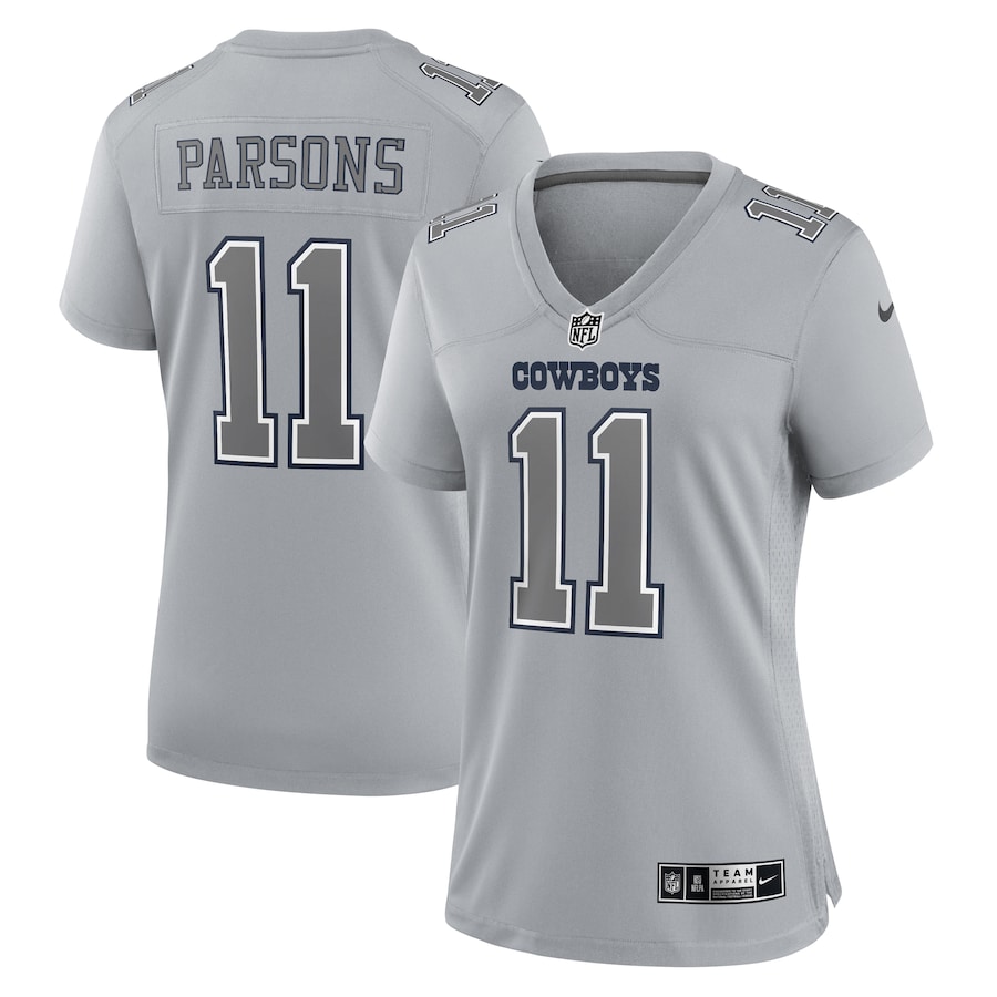 Womens Dallas Cowboys Micah Parsons Gray Atmosphere Fashion Game Jersey
