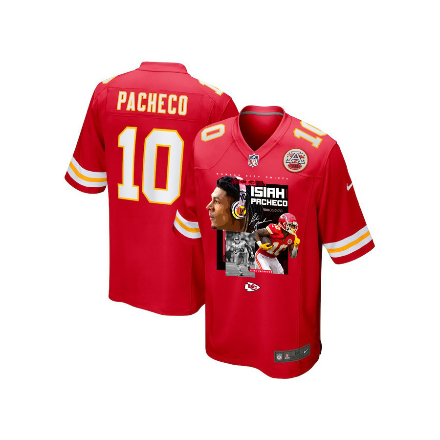 Isiah Pacheco 10 Kansas City Chiefs Pachinko Machine Game YOUTH Jersey - Red