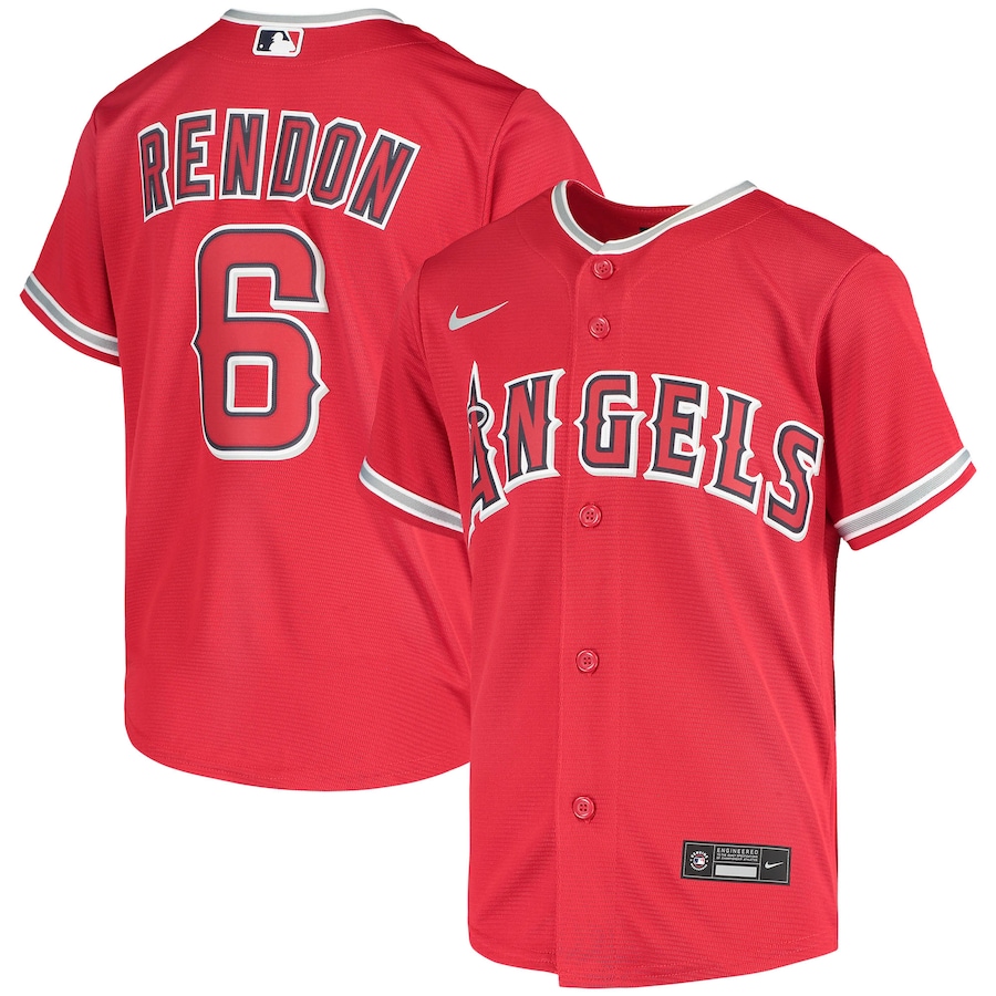 Youth Los Angeles Angels Anthony Rendon Red Alternate Replica Player Jersey