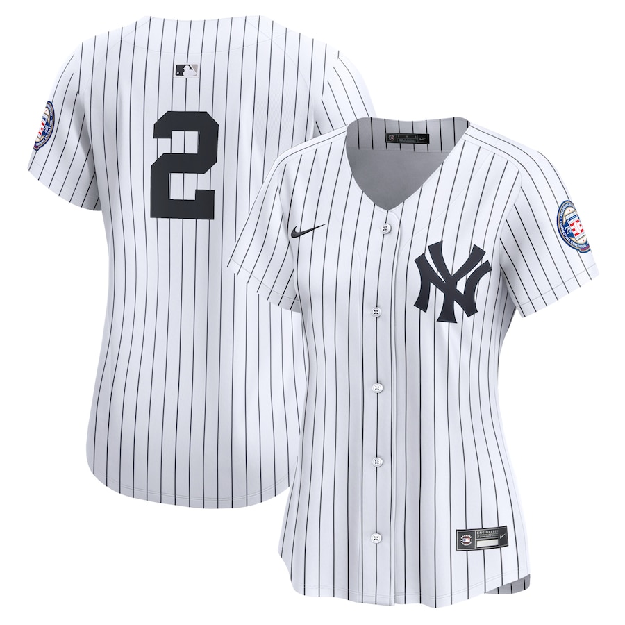 Women's New York Yankees Derek Jeter White Home Limited Player Jersey