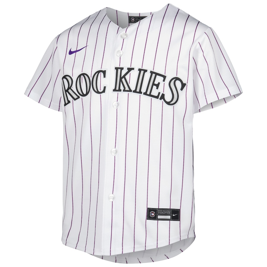 Youth Colorado Rockies Kris Bryant White Alternate Replica Player Jersey