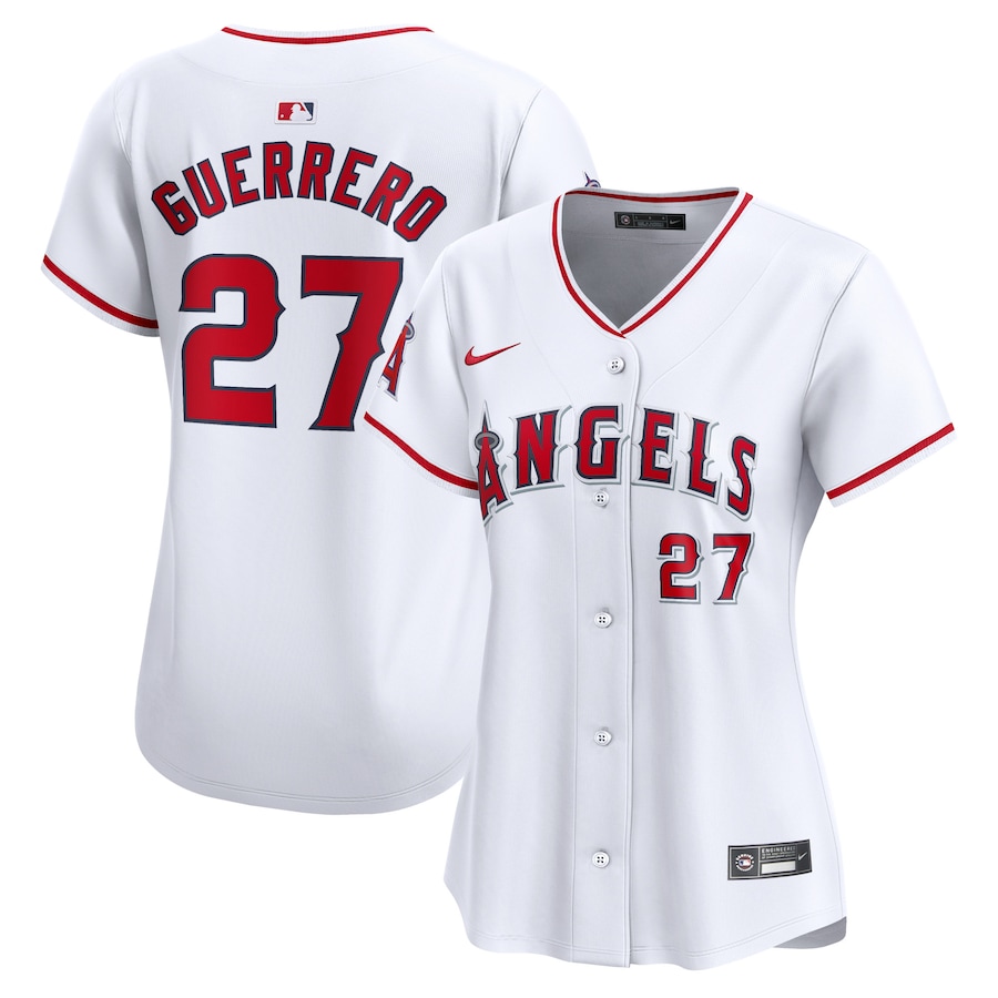 Women's Los Angeles Angels Vladimir Guerrero White Home Limited Player Jersey