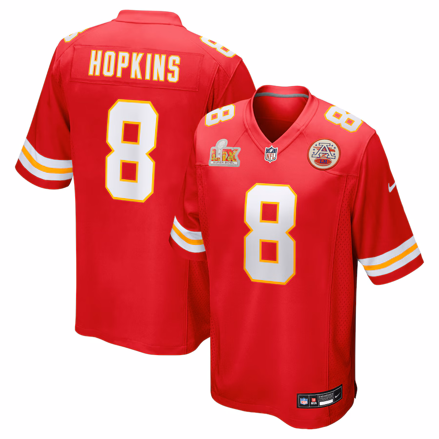 DeAndre Hopkins Kansas City Chiefs Nike Super Bowl LIX Game Player Jersey - Red