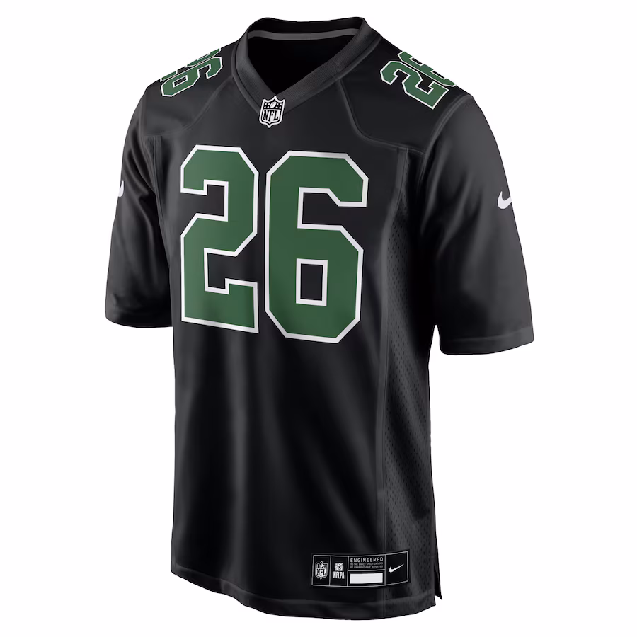 Saquon Barkley Philadelphia Eagles Nike Fashion Game Jersey - Carbon Black/Kelly Green