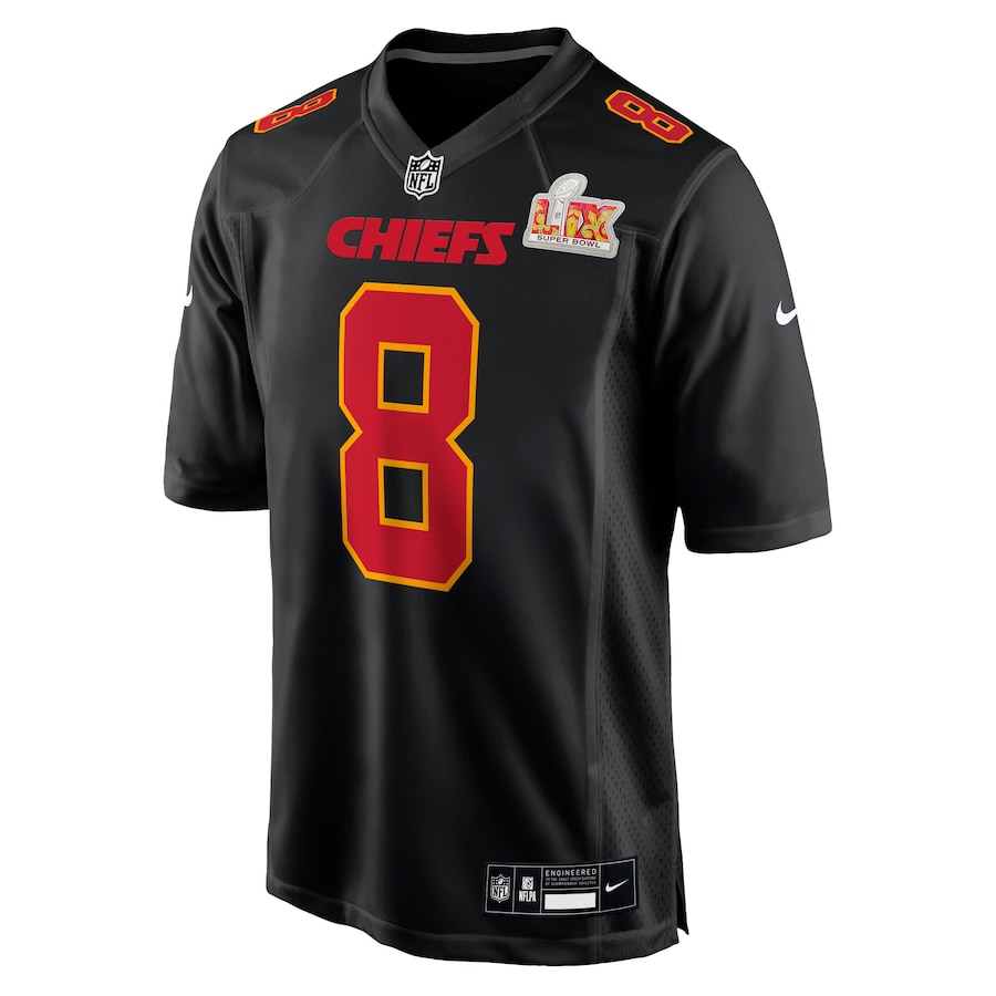 DeAndre Hopkins Kansas City Chiefs Nike Super Bowl LIX Fashion Game Jersey - Carbon Black