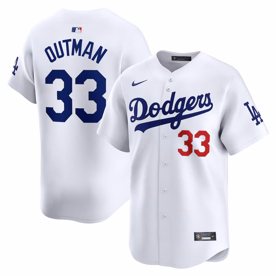 James Outman Los Angeles Dodgers Nike Home Limited Player Jersey - White