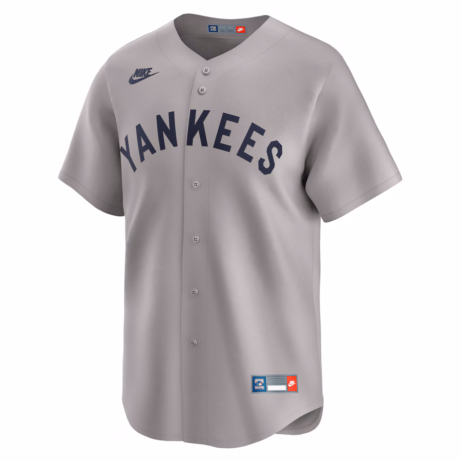 Babe Ruth New York Yankees Nike Throwback Cooperstown Collection Limited Jersey - Gray
