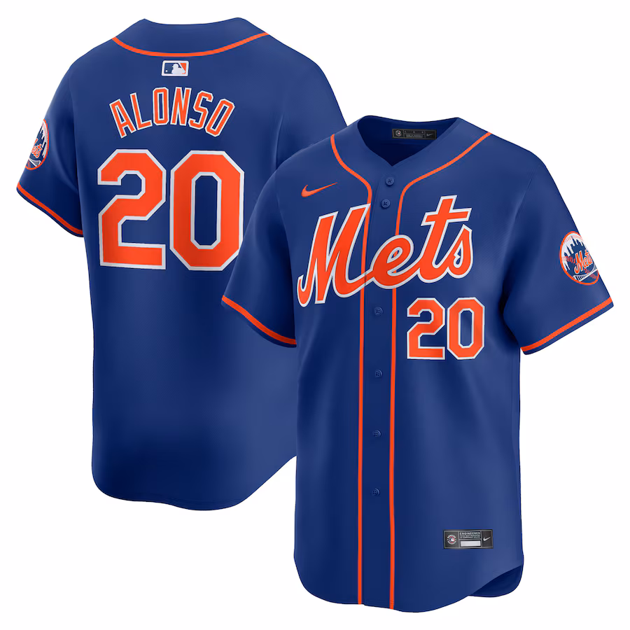 Pete Alonso New York Mets Nike Alternate Limited Player Jersey – Royal