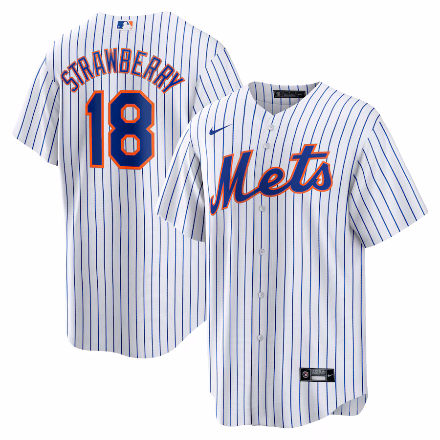 Darryl Strawberry New York Mets Nike Home Replica Player Jersey - White