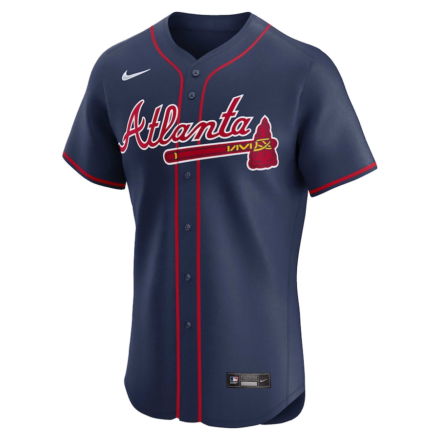Ronald Acuña Jr. Atlanta Braves Nike Alternate Elite Player Jersey - Navy